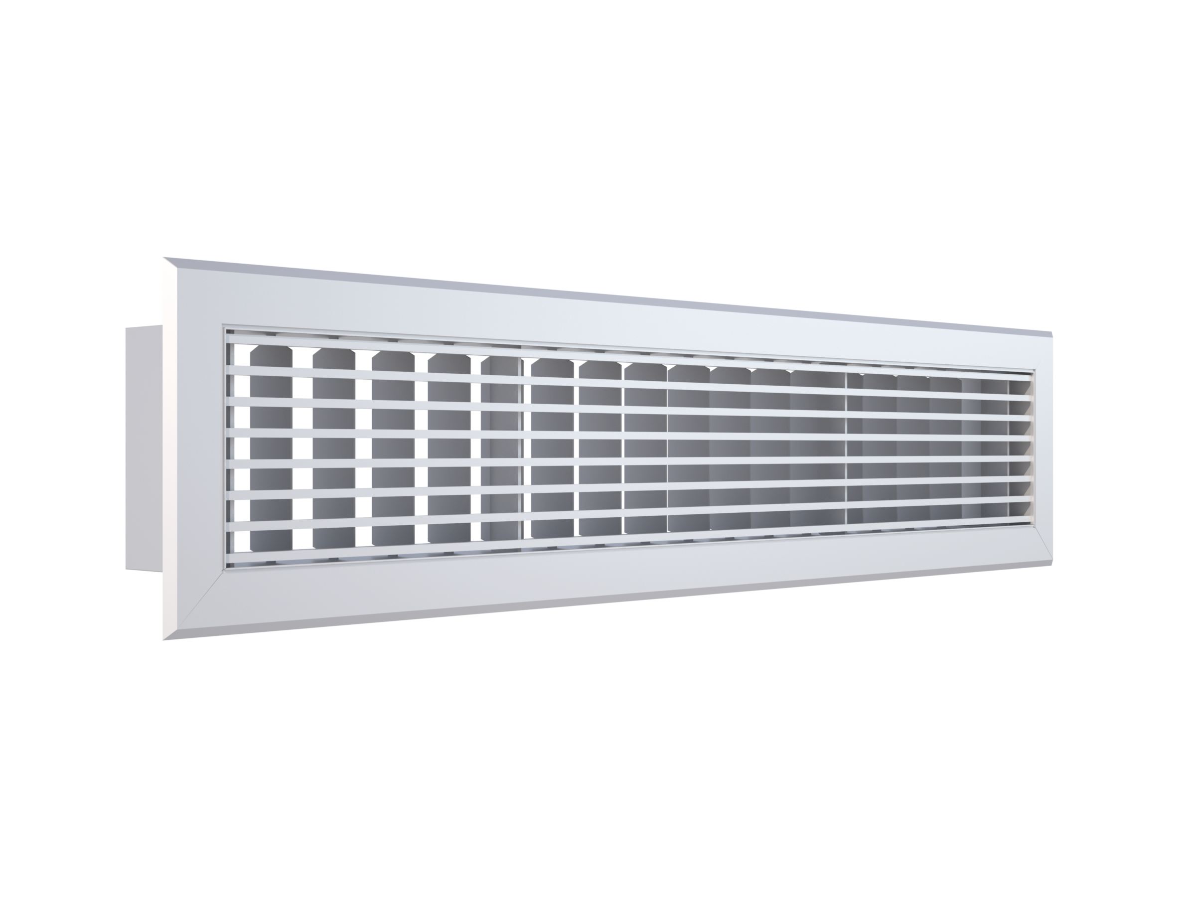 Holyoake LD-1200SD Linear Bar Grille with 0-degree air discharge and 12mm blade spacing with rear adjustable blades