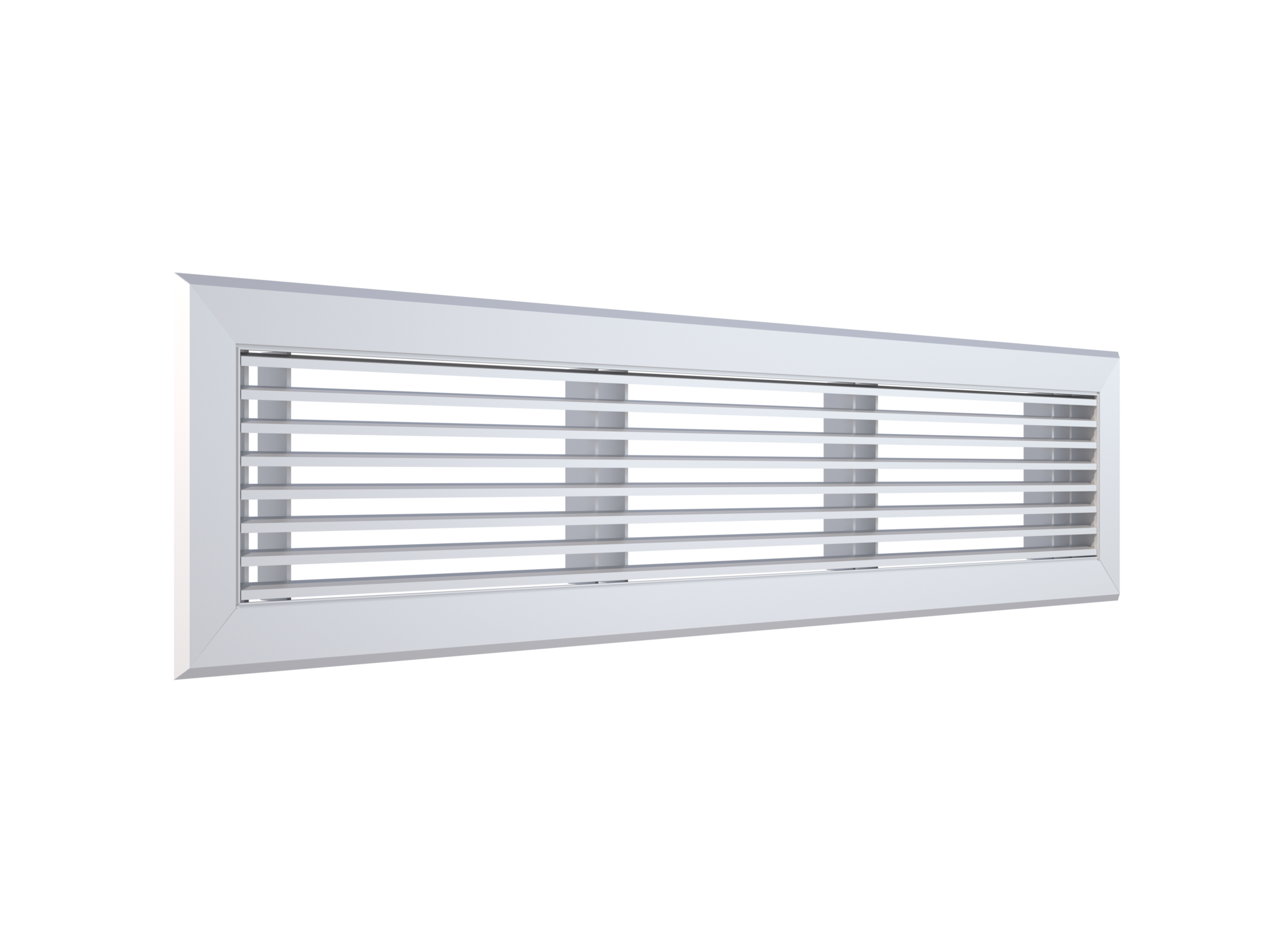Holyoake LDHF-1215 Linear Bar Floor Grille with 15-degree air discharge and 12mm blade spacing