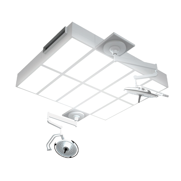Ultrasuite is a customisation Air Distribution and Lighting Solution for Hospital Operating Rooms